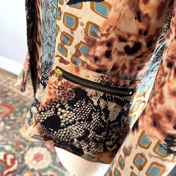 Camille La Vie Multicolor Animal Print Blazer - Picture 6 of 9